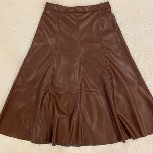 Banana Republic faux leather skirt